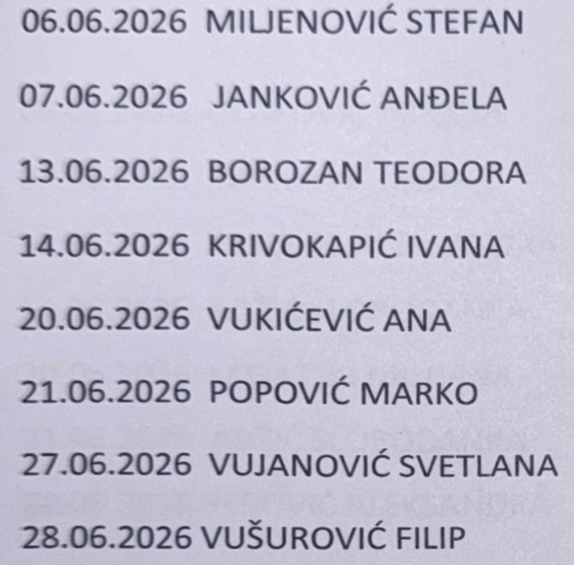 Raspored rada jun 2026 5 SESTRE